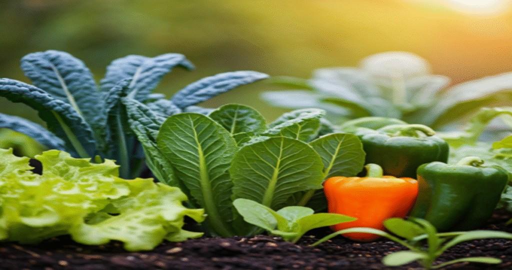 Colorful vegetable in garden